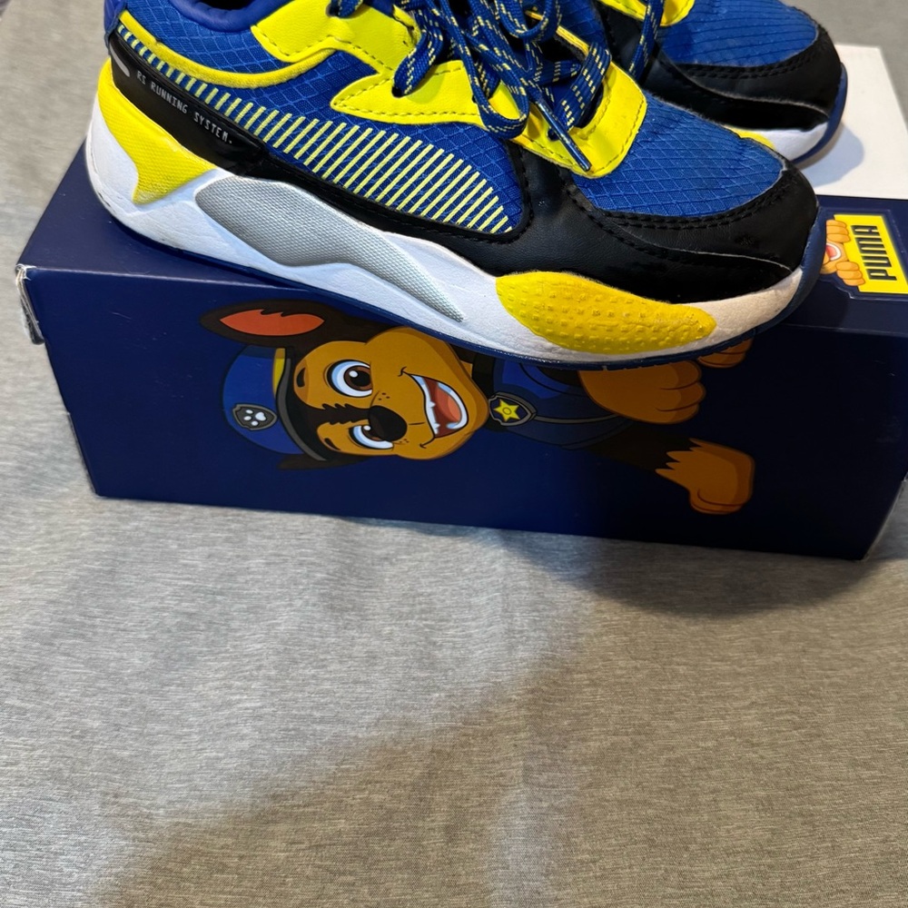 Puma Kids' Blue and Yellow Paw Patrol Sneakers